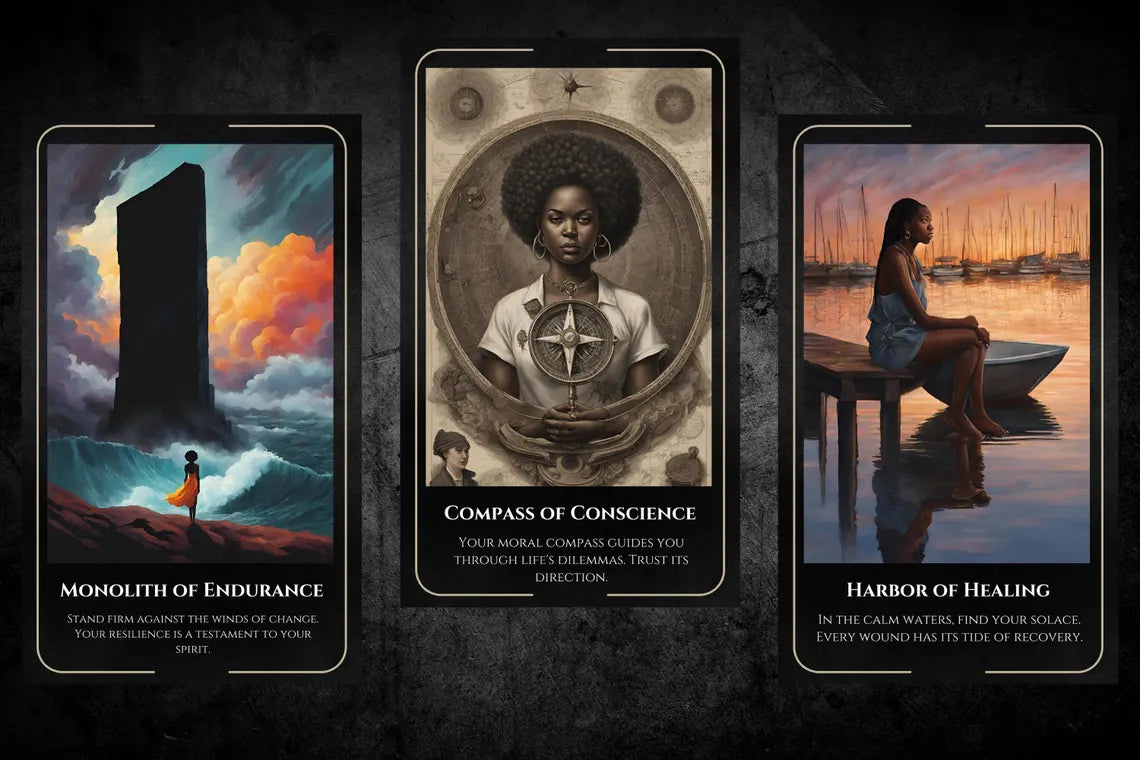 Black Heritage Oracle Deck Compass Harbor Healing