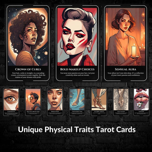 Physical Traits Oracle Deck - 70 Body Positivity Cards | Self-Awareness & Human Diversity