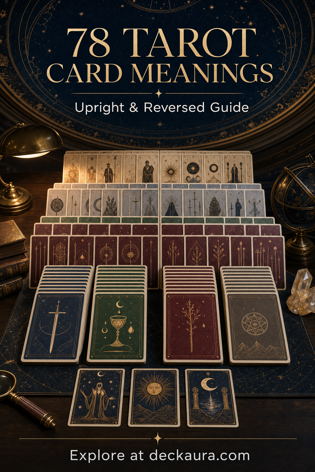All 78 tarot card meanings upright and reversed