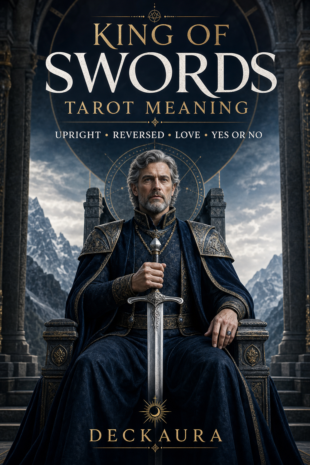King of Swords tarot meaning upright reversed love and yes or no