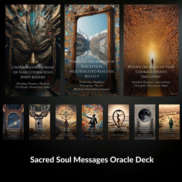 Sacred Soul Messages Oracle - 78 Higher Self Cards | Divine Guidance & Daily Inspiration for Spiritual Seekers