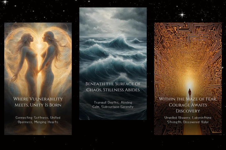 Sacred Soul Messages Cards - Where Vulnerability Meets Beneath Surface of Chaos