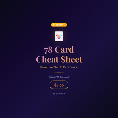 78 Card Tarot Cheat Sheet Premium PDF