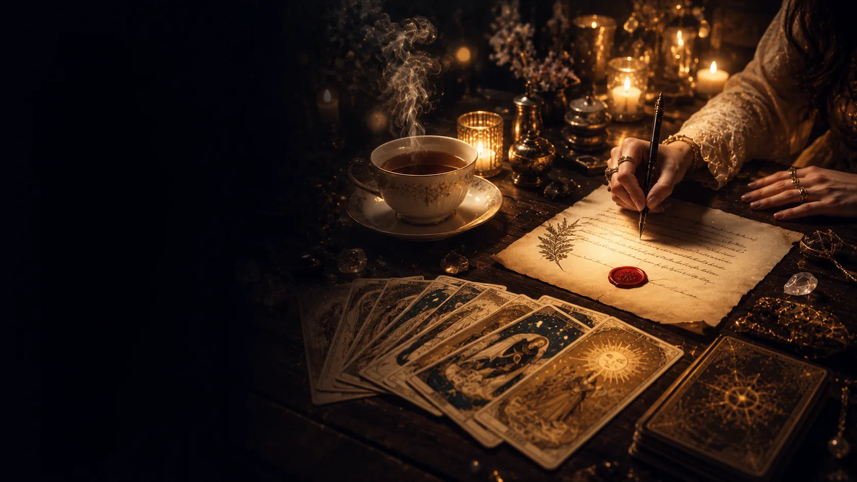 Personalized tarot reading prepared from a question and card spread