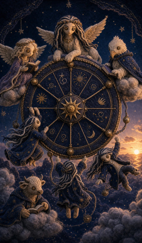 Wheel of Fortune card from Deckaura’s daily tarot deck