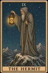 The Hermit tarot card