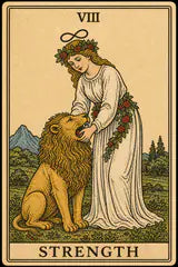 Strength tarot card