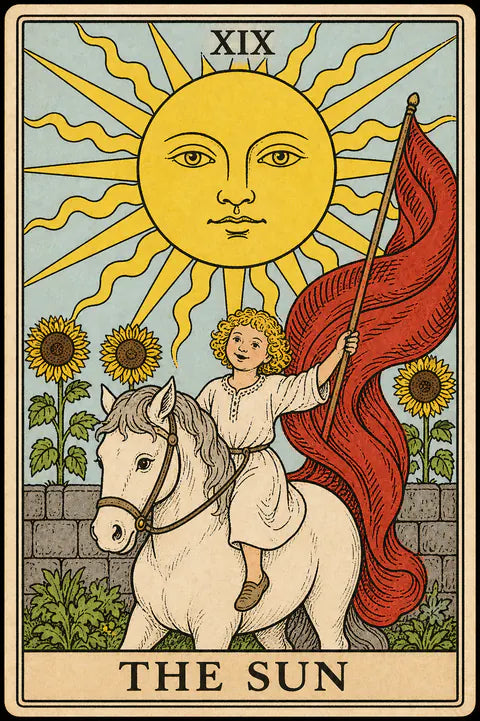 The Sun tarot card