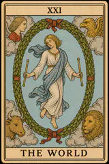 The World tarot card