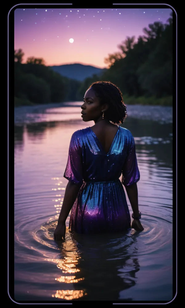 The River Lets Go Luminous Roots oracle card